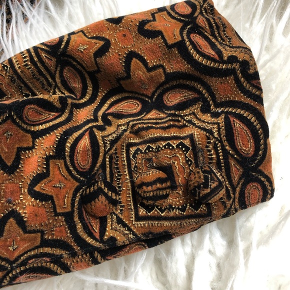 Vintage In•Wear Tile Print Metallic Velvet Jacket - Picture 6 of 8